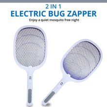 Load image into Gallery viewer, WBM Smart Bug Zapper, Electric Mosquito Killer, Rechargeable Electric Fly Swatter for Home &amp; Outdoor
