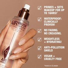 Load image into Gallery viewer, Charlotte Tilbury Airbrush Flawless Setting Spray - Ultra-Fine Hydrating Mist to Prime &amp; Set Makeup Up to 16Hr – Soothes and Blurs Skin, Waterproof, Wedding Makeup