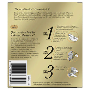 Pantene Rescue Shots Hair Ampoules Treatment, Pro-V Intensive Repair of Damaged Hair, 1.5 Fl Oz (Pack of 3)