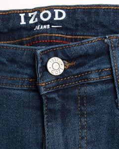 IZOD Men's Comfort Stretch Denim Jeans (Relaxed Fit), Breeze, 36W x 34L