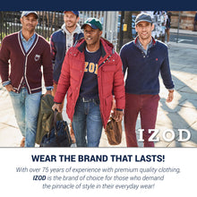 Load image into Gallery viewer, IZOD Men's Relaxed Fit Comfort Stretch Denim Jeans, Smoky Olive, 30W X 32L
