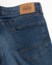 Load image into Gallery viewer, IZOD Men's Comfort Stretch Denim Jeans (Relaxed Fit), Indigo Blast, 42W x 34L