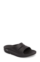 Load image into Gallery viewer, Oofos OOahh Slide Sandal in Black at Nordstrom, Size 8 Women's