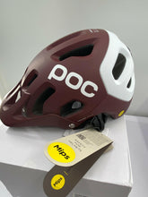 Load image into Gallery viewer, POC Tectal Race MIPS Cycling Helmet Garnet Red/Hydrogen White Matt LRG
