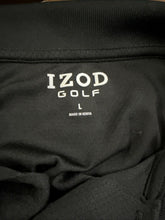 Load image into Gallery viewer, IZOD Men's Golf Long Sleeve Tournament Polo Shirt, Black, XX-Large