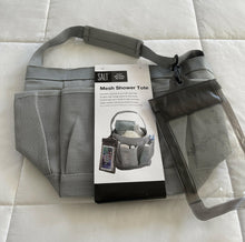 Load image into Gallery viewer, SALT Mesh Shower Tote in Grey