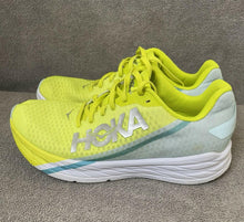 Load image into Gallery viewer, HOKA ONE Rocket X Running Shoes Blue Glass Evening Primrose Size 10 Women, 9 Men
