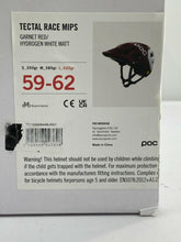 Load image into Gallery viewer, POC Tectal Race MIPS Cycling Helmet Garnet Red/Hydrogen White Matt LRG