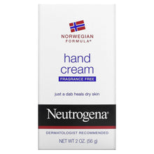 Load image into Gallery viewer, Neutrogena Norwegian Formula Hand Cream, Fragrance-Free, 2 Ounce