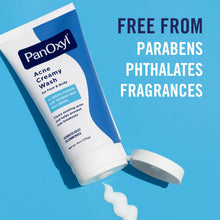Load image into Gallery viewer, PanOxyl Antimicrobial Hydrating Acne Creamy Wash, 4% Benzoyl Peroxide, 6 Ounce