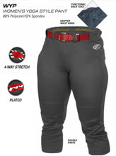 Load image into Gallery viewer, Rawlings | Women's No Zip Yoga Pants | Graphite | Medium