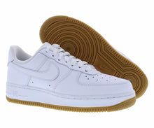 Load image into Gallery viewer, Men&#39;s Nike Air Force 1 &#39;07 White/White-Gum Light Brown (DJ2739 100) - 12.5