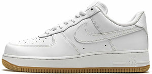 Men's Nike Air Force 1 '07 White/White-Gum Light Brown (DJ2739 100) - 12.5