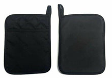 Load image into Gallery viewer, Home Collection Set of 2 Red And 2 Black Pot Holders