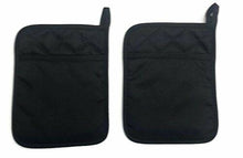 Load image into Gallery viewer, Home Collection Set of 2 Red And 2 Black Pot Holders