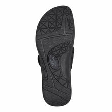 Load image into Gallery viewer, Earth Origins Womens Shantel Leather Slip On Slide Sandals Black 11 Medium (B,M)