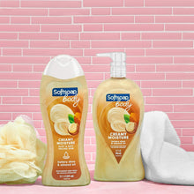Load image into Gallery viewer, Softsoap Moisturizing body wash, shea &amp; almond oil, 32 ounce pump, 32 Fl Oz, 3 Packs