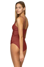 Load image into Gallery viewer, Sunsets Simone Tankini Swim Top, Tuscan Red, E Cup