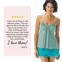 Load image into Gallery viewer, COCO REEF Mesh Layer Ruffle Swimsuit Skort — Tummy Control Bikini Skirt — Turquoise XL