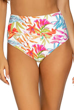 Load image into Gallery viewer, Sunsets Hannah High Waist Swim Bottom, Tropical Breeze, X-Large