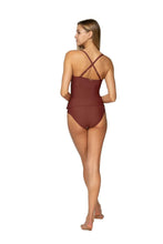 Load image into Gallery viewer, Sunsets Simone Tankini Swim Top, Tuscan Red, E Cup