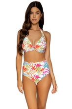 Load image into Gallery viewer, Sunsets Hannah High Waist Swim Bottom, Tropical Breeze, X-Large