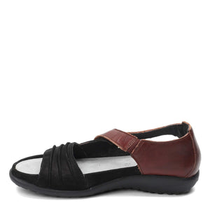 NAOT Women's Papaki Sandal Black Velvet/Cinnamon Combo 7-7.5 M US