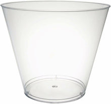 Load image into Gallery viewer, Party Essentials Disposable 9 oz Party Old Fashioned Tumblers | Punch Cups | Cocktail Glasses, 40 Count, Clear, Hard Plastic