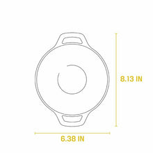 Load image into Gallery viewer, Lodge Pre-Seasoned Cast Iron Mini WOK - Dual Assist Handle - Use in the Oven, on the Stove, or on the Grill - 6.25 Inch