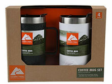 Load image into Gallery viewer, OZARK TRAIL Coffee Mug Set of Two 20 oz Vacuum Insulated Stainless Stee,Black/White,803-111