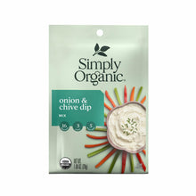Load image into Gallery viewer, Simply Organic Onion &amp; Chive Dip Mix, Certified Organic | 1 oz Pack of 2