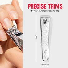 Load image into Gallery viewer, Revlon Nail Clipper With File, Manicure Care Tool With a Curved Blade for an Accurate Trimming and Grooming, Easy to Use (Pack of 1)