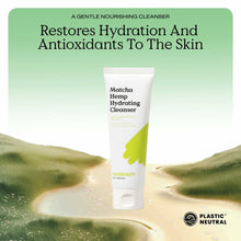 Load image into Gallery viewer, KraveBeauty Matcha Hemp Hydrating Cleanser - Daily Gentle Non-Stripping Face Wash Enriched with Matcha and Hemp Seed Oil, for All Skin Types, Vegan and Cruelty Free, 4.05 fl oz