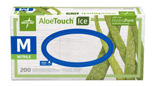 Load image into Gallery viewer, Medline AloeTouch Ice Nitrile Exam Gloves, 200 Count, Medium, Powder Free, Disposable, Soothes Hands, Tear Resistant, Multi-use Healthcare Tasks