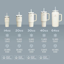 Load image into Gallery viewer, Stanley Quencher H2.0 Tumbler with Straw 40 oz | Flowstate 3-Position Lid | Cup Holder Compatible for Travel | Insulated Stainless Steel Cup | BPA-Free | Cream