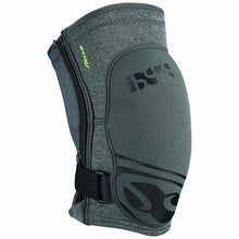 Load image into Gallery viewer, iXS Flow ZIP Knee Pads Gray Small LoopLock Silicone Stoppers Antibacterial