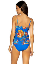 Load image into Gallery viewer, Sunsets Crossroads Tankini Women's Swimsuit Top with Underwire, Enchanted, 34DD