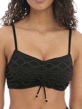 Load image into Gallery viewer, Freya Sundance Concealed Underwire Bralette Bikini Top (4000) Black