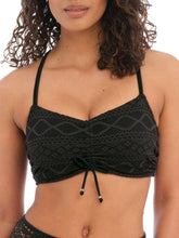 Load image into Gallery viewer, Freya Sundance Concealed Underwire Bralette Bikini Top (4000) Black