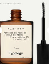 Load image into Gallery viewer, Typology Eyebrow &amp; Eyelash Serum with 2% Pea Peptides + Castor Oil &amp; Complimentary Sheet Masque