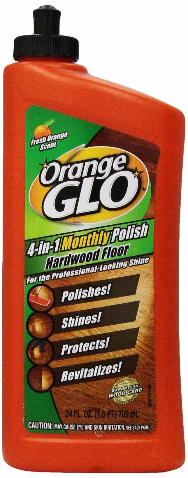 ORANGE GLO Hardwood Floor 4-in-1 Monthly Polish, 24 fl. oz.