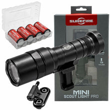 Load image into Gallery viewer, SureFire Mini Scoutlight Pro Tactical Light 500 Lumen Compact LED 340C Bundle with 4 Extra CR123A Batteries and a Lightjunction open box (no include Battery Case)