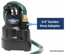 Load image into Gallery viewer, Superior Pump 1/4HP Oil-Free Submersible Multi Use Pool Hot Tub Basement Water Pump