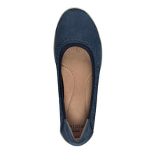 Load image into Gallery viewer, Earth Origins Women's Fable Slip-On Leather Flat for Work, Casual, Everyday - Blueberry - 8.5 Narrow