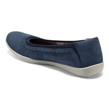 Load image into Gallery viewer, Earth Origins Women's Fable Slip-On Leather Flat for Work, Casual, Everyday - Blueberry - 8.5 Narrow