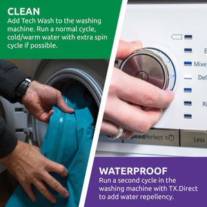 Nikwax Hardshell Cleaning and Waterproofing Duo-Pack , 33.8 fl. Oz., Clear, 11