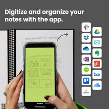 Load image into Gallery viewer, Rocketbook Core Reusable Spiral Notebook, Letter Size 8.5x11, Flow State - Dotted Pages, App-Connected, Erasable, Durable Cover, Ideal for School, Work, and Creative Projects