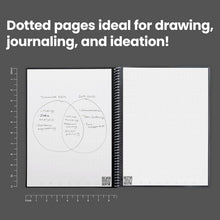 Load image into Gallery viewer, Rocketbook Core Reusable Spiral Notebook, Letter Size 8.5x11, Flow State - Dotted Pages, App-Connected, Erasable, Durable Cover, Ideal for School, Work, and Creative Projects