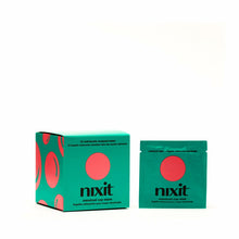 Load image into Gallery viewer, nixit Menstrual Cup Wipes | Feminine Cleansing Wipes for Period Cups &amp; Vulvas | Fragrance-Free | pH Balanced | Biodegradable | Plant-Based &amp; Vegan | 15 On-The-Go Individually Wrapped Wipes (pack of 2)