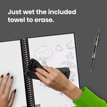 Load image into Gallery viewer, Rocketbook Core Reusable Spiral Notebook, Letter Size 8.5x11, Flow State - Dotted Pages, App-Connected, Erasable, Durable Cover, Ideal for School, Work, and Creative Projects